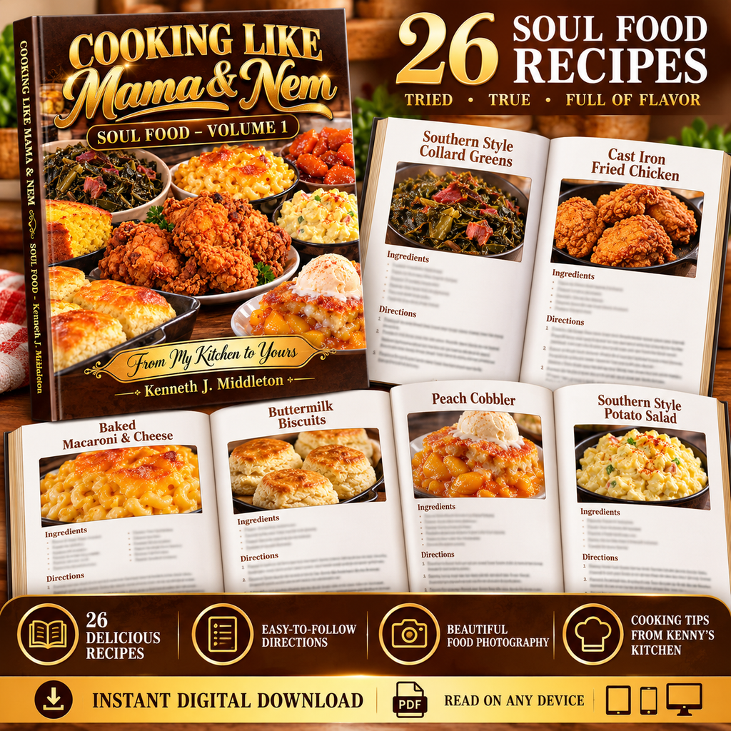 Cooking Like Mama & Nem: Soul Food Volume 1 – Digital Cookbook