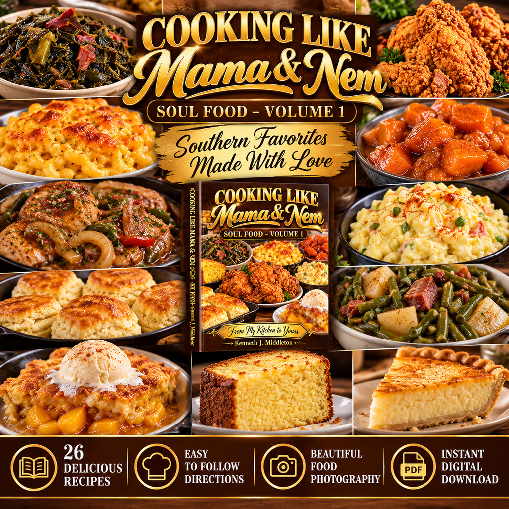 Cooking Like Mama & Nem: Soul Food Volume 1 – Digital Cookbook